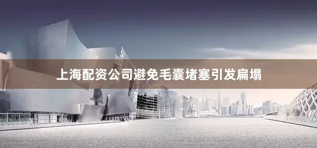 上海配资公司避免毛囊堵塞引发扁塌